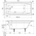 Wotte Forma 1500х700х445  ванна чугунная (БП-э00д1470)