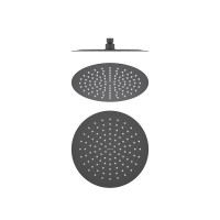Круглый верхний душ  250*2 мм AQUATEK, матовый черный AQ2073MB