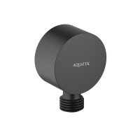 Шланговое подсоединение AQUATEK, матовый черный AQ2457MB