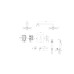 Set 4 в 1 душевой комплект AQUATEK AQ1273CR ОБЕРОН