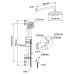 Душевой комплект со встраиваемым смесителем (с монтажным боксом) и верхним душем Swedbe Platta 5535