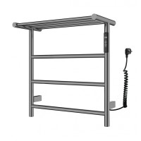 Полотенцесушитель электрический с полкой WONZON & WOGHAND BONN, Темный графит (WW-AL402-GM)