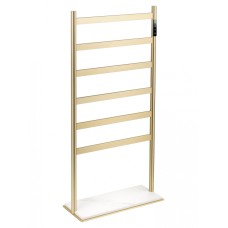 Полотенцесушитель электрический напольный WONZON & WOGHAND ESSEN, Брашированное золото (WW-A406-BG)