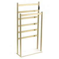 Полотенцесушитель электрический напольный WONZON & WOGHAND ESSEN, Брашированное золото (WW-A407-BG)