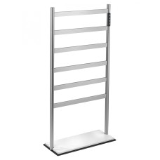 Полотенцесушитель электрический напольный WONZON & WOGHAND ESSEN, Брашированный никель (WW-A406-BR)