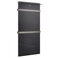 Полотенцесушитель электрический с каменной плитой Черный мрамор WONZON & WOGHAND STUTTGART, Темный графит (WW-A504-GM)