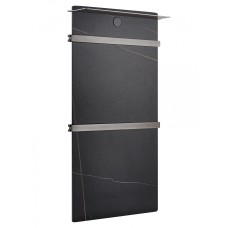 Полотенцесушитель электрический с каменной плитой Черный мрамор WONZON & WOGHAND STUTTGART, Темный графит (WW-A504-GM)