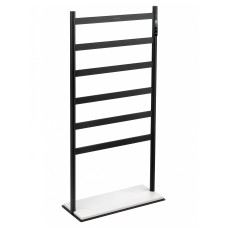 Полотенцесушитель электрический напольный WONZON & WOGHAND ESSEN, Черный матовый (WW-A406-MB)