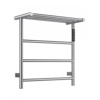 Полотенцесушитель электрический с полкой WONZON & WOGHAND BONN, Брашированный никель (WW-AL402-BR)