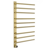 Полотенцесушитель электрический WONZON & WOGHAND NÜRNBERG, Брашированное золото (WW-AL349-BG)