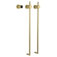 Полотенцесушитель электрический встраиваемый WONZON & WOGHAND LEIPZIG, Брашированное золото (WW-AL3621-BG)