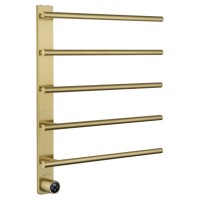 Полотенцесушитель электрический WONZON & WOGHAND NÜRNBERG, Брашированное золото (WW-AL345-BG)