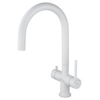 Смеситель для кухни c подключением фильтра WONZON & WOGHAND, Белый матовый (WW-3211-MW)