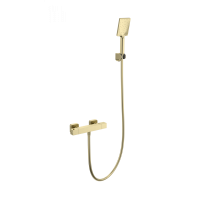 Смеситель для душа с термостатом WONZON & WOGHAND STAY 3, Брашированное золото (WW-B2062-A-BG)