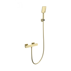 Смеситель для душа с термостатом WONZON & WOGHAND STAY 3, Брашированное золото (WW-B2062-A-BG)