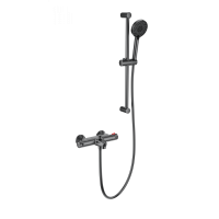 Смеситель для ванны с душем и термостатом WONZON & WOGHAND, Темный графит (WW-C2001-A-BGG)