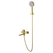 Смеситель для ванны с душем WONZON & WOGHAND FRAME, Брашированное золото (WW-88639010- BG) Смеситель для ванны с душем WONZON & WOGHAND FRAME, Брашированное золото (WW-88639010- BG)