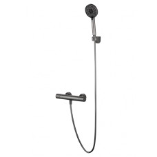 Смеситель для душа с термостатом WONZON & WOGHAND INN 6, Темный графит (WW-B2029-A-BGG)