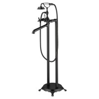 Смеситель для ванны напольного монтажа WONZON & WOGHAND RETRO, Темный графит (WW-88649020-BGM)