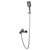 Смеситель для ванны с душем WONZON & WOGHAND FLEX, Темный графит (WW-88037072-BGM)