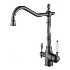 Смеситель для кухни c подключением фильтра WONZON & WOGHAND, Темный графит (WW-88458006-BGM)