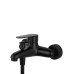 Смеситель для ванны с душевым гарнитуром WONZON & WOGHAND ALFA, Черный матовый (WW-AE3201-MB)