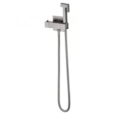 Смеситель с гигиеническим душем и термостатом встраиваемый WONZON & WOGHAND, Темный графит (WW-88819903-BGM)