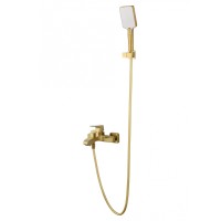 Смеситель для ванны с душем WONZON & WOGHAND FLEX, Брашированное золото (WW-88037072-BG)
