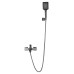 Смеситель для ванны с душем WONZON & WOGHAND FLEX, Темный графит (WW-88037072-BGM)