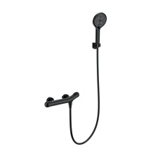 Смеситель для душа с термостатом WONZON & WOGHAND T-1000, Черный матовый (WW-B2057-A-MB)