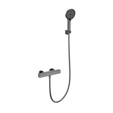 Смеситель для душа с термостатом WONZON & WOGHAND STAY 2, Темный графит (WW-B2016-A-BGG)