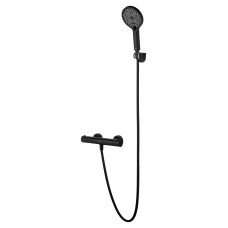 Смеситель для душа с термостатом WONZON & WOGHAND INN 3, Черный матовый (WW-B2065-A-MB)