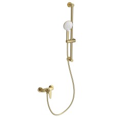 Смеситель для душа с гарнитуром WONZON & WOGHAND, Брашированное золото (WW-AE3103-BG) Смеситель для душа с гарнитуром WONZON & WOGHAND, Брашированное золото (WW-AE3103-BG)