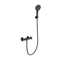 Смеситель для душа с термостатом WONZON & WOGHAND Strato, Черный матовый (WW-B2048-A-MB)