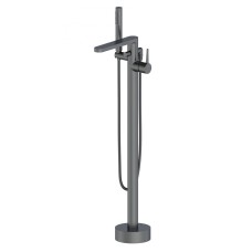 Смеситель для ванны напольного монтажа WONZON & WOGHAND STICK, Темный графит (WW-88649901-BGM)