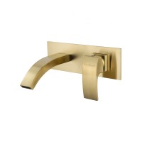 Смеситель для раковины встраиваемый WONZON & WOGHAND FIT, Брашированное золото (WW-88869009- BG)