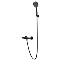 Смеситель для душа с термостатом WONZON & WOGHAND INN 5, Черный матовый (WW-B2005-A-MB)