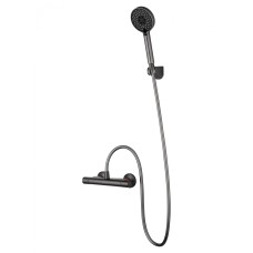 Смеситель для душа с термостатом WONZON & WOGHAND INN 5, Темный графит (WW-B1005-A-BGG)