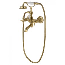 Смеситель для ванны с душем WONZON & WOGHAND RETRO, Брашированное золото (WW-88639020- BG) Смеситель для ванны с душем WONZON & WOGHAND RETRO, Брашированное золото (WW-88639020- BG)