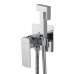 Смеситель с гигиеническим душем встраиваемый WONZON & WOGHAND EDGE, Хром (WW-88829003-CR)