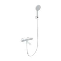 Смеситель для ванны с душем и термостатом WONZON & WOGHAND STAY 2, Белый матовый (WW-B2016-A1-MW)