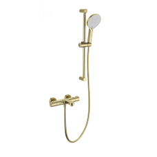 Смеситель для ванны с душем и термостатом WONZON & WOGHAND, Брашированное золото (WW-C2018-A-BG)