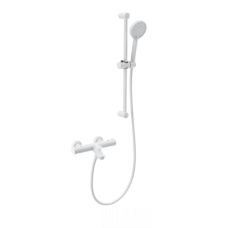 Смеситель для ванны с душем и термостатом WONZON & WOGHAND, Белый матовый (WW-C2002-A-MW)