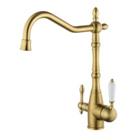 Смеситель для кухни c подключением фильтра WONZON & WOGHAND, Брашированное золото (WW-88458006-BG)