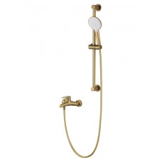 Смеситель для ванны с душевым гарнитуром WONZON & WOGHAND ALFA, Брашированное золото (WW-AE3205-BG)