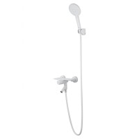 Смеситель для ванны с душем WONZON & WOGHAND CLICK, Белый матовый (WW-FE05L221-MW)