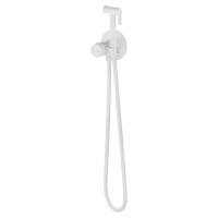 Смеситель с гигиеническим душем и термостатом встраиваемый WONZON & WOGHAND, Белый матовый (WW-88829909-MW)