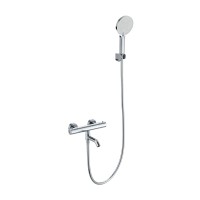 Смеситель для ванны с душем и термостатом WONZON & WOGHAND INN 3, Хром (WW-B2065-A1-CR)