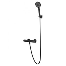 Смеситель для душа с термостатом WONZON & WOGHAND INN 6, Черный матовый  (WW-B2029-A-MB)