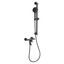 Смеситель для ванны с душевым гарнитуром WONZON & WOGHAND CLICK, Темный графит (WW- FE05L222-BGG)